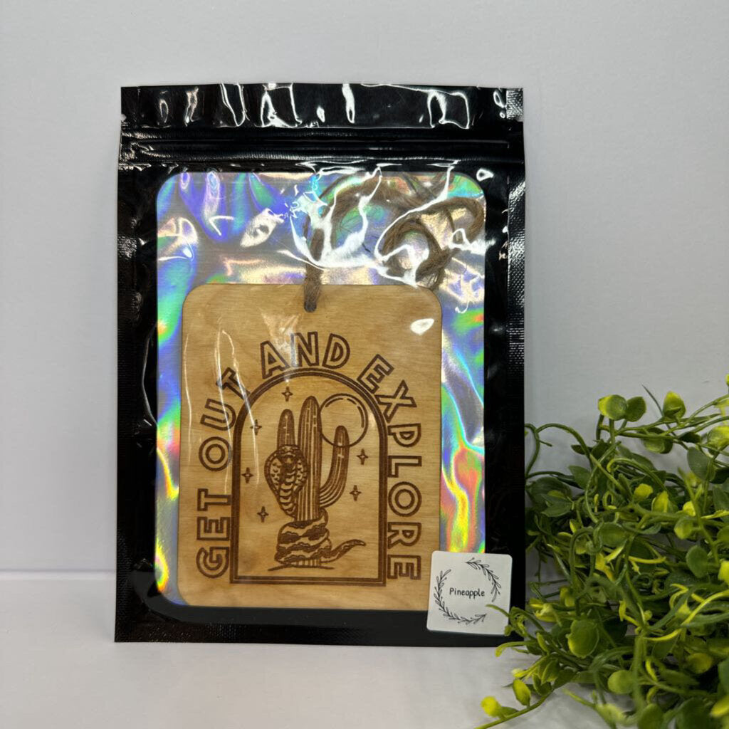 Get Out & Explore Car Freshener - Pineapple