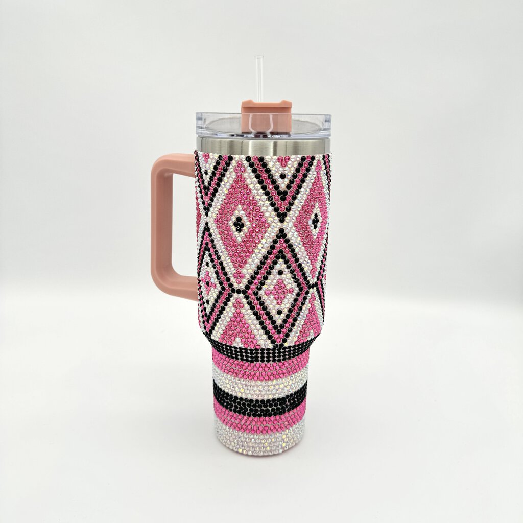 Pink Aztec Rhinestone
