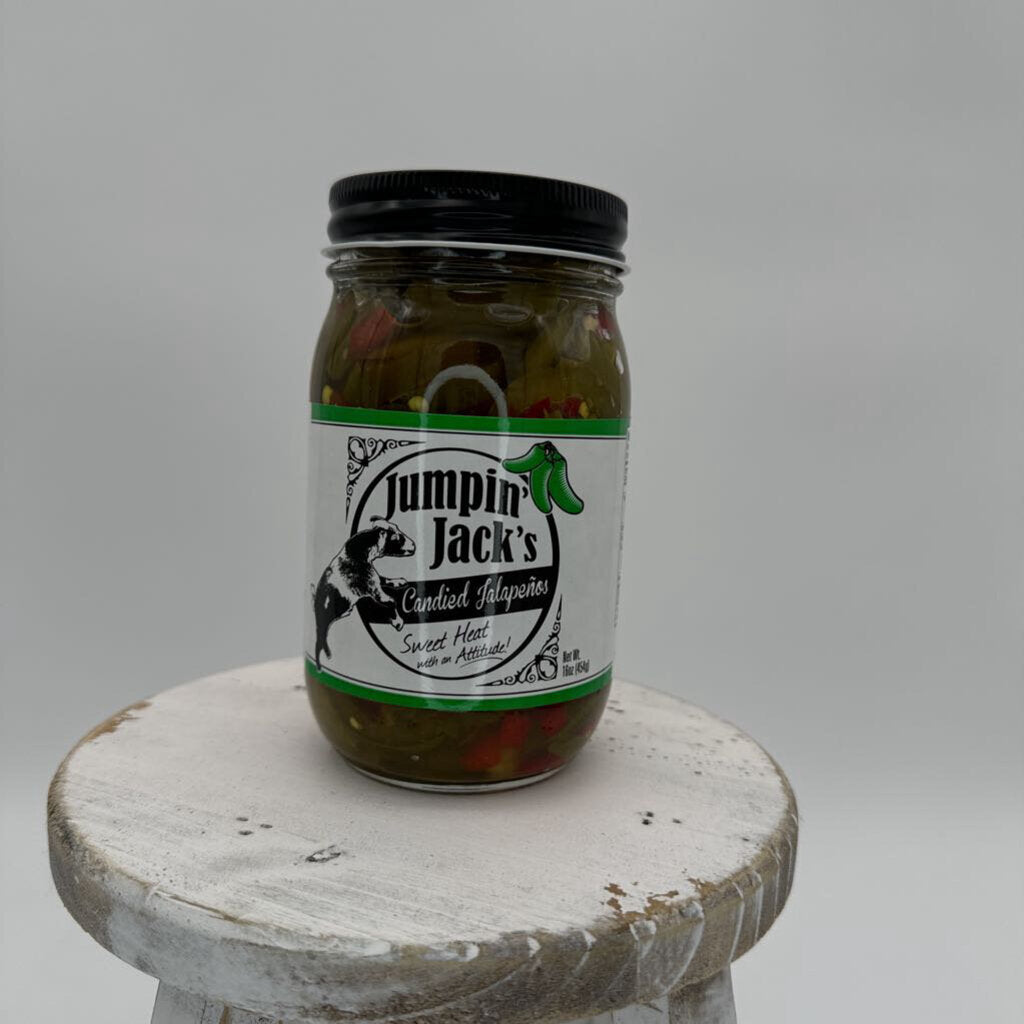 Jumpin' Jacks candied jalapenos