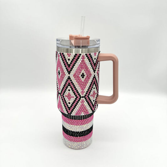 Pink Aztec Rhinestone