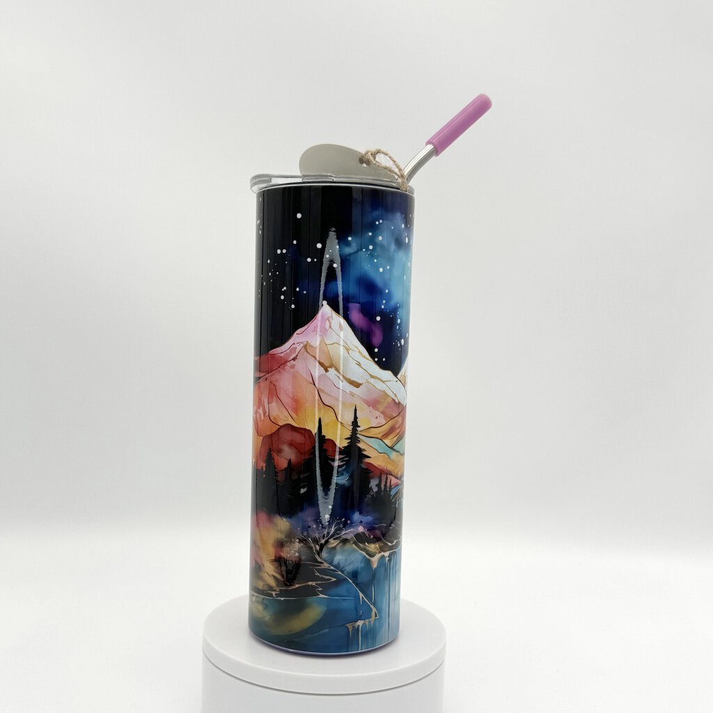 Mountain-Alcohol-Ink-Stainless-Steel-Tumbler