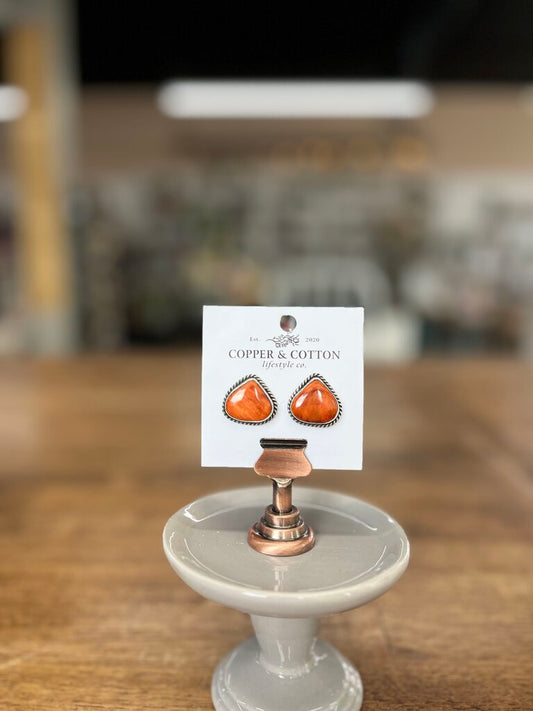 Navajo Made Spiny Oyster earrings