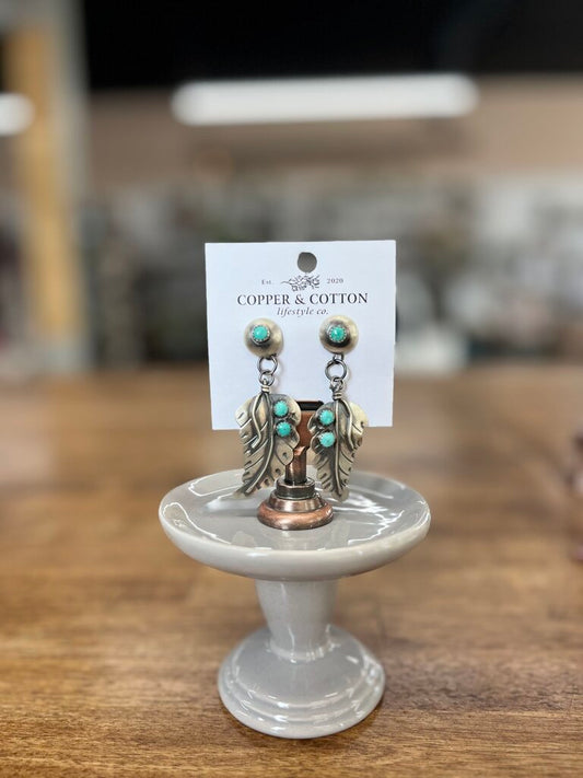Navajo Made Kingman Earrings