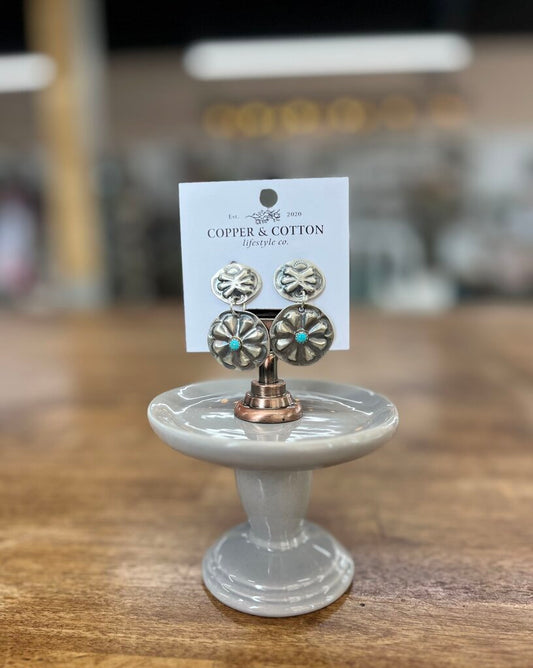 Navajo Made Kingman Earrings
